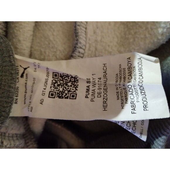 Puma Pants Mens Size Small Gray Casual Track Running Sweatpants - Picture 9 of 10